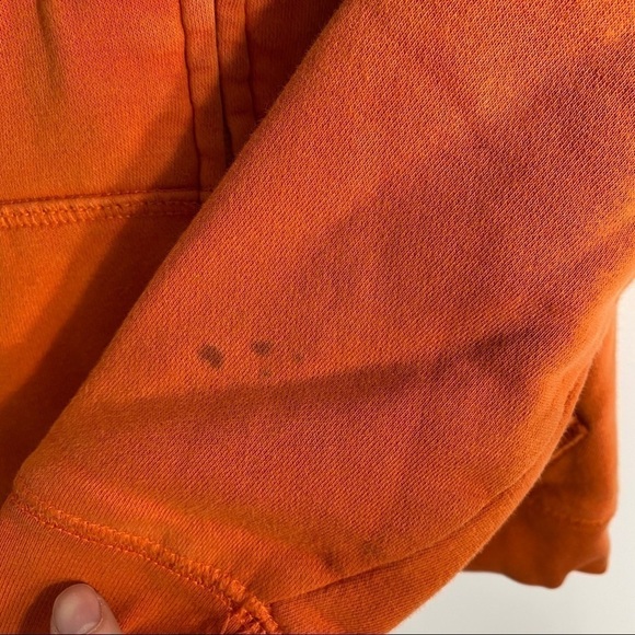 Gap Hooded Sweatshirt Sz 5 Kids Orange Boy - Picture 5 of 5
